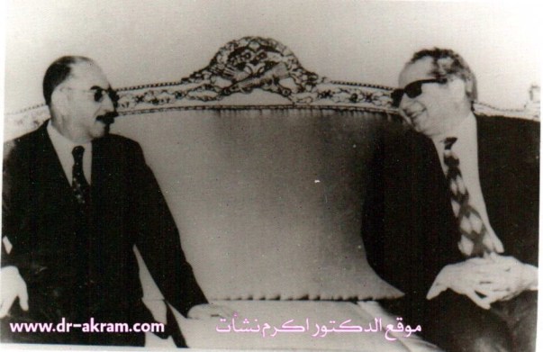 ر اكرم نشات ابراهيم مع الرئيس احمد حسن البكر