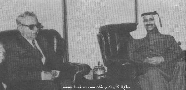 الشيخ سالم الصباح وزير الداخلية بدولة الكويت في حديث مع الدكتور اكرم نشات ابراهيم